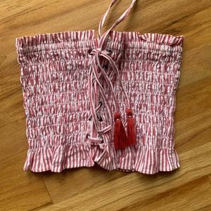 American Eagle strapless crop top